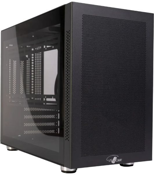 Корпус Midtower mATX Eurocase 00-01064257 MI05 черный без БП закаленное стекло USB 3.0