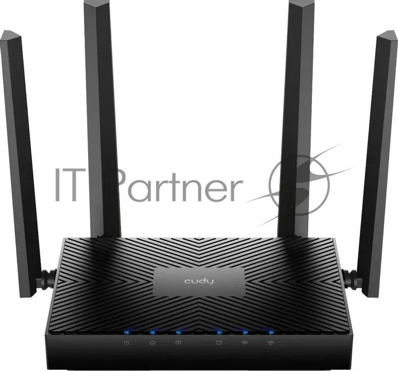 Роутер беспроводной Cudy WR3000E 2.0 Гигабитный роутер Wi-Fi 6 AX3000, 2,4/5 ГГц, до 2976 Мбит/с, 5x1 Гбит/с, IPv6, 4 антенны, черный