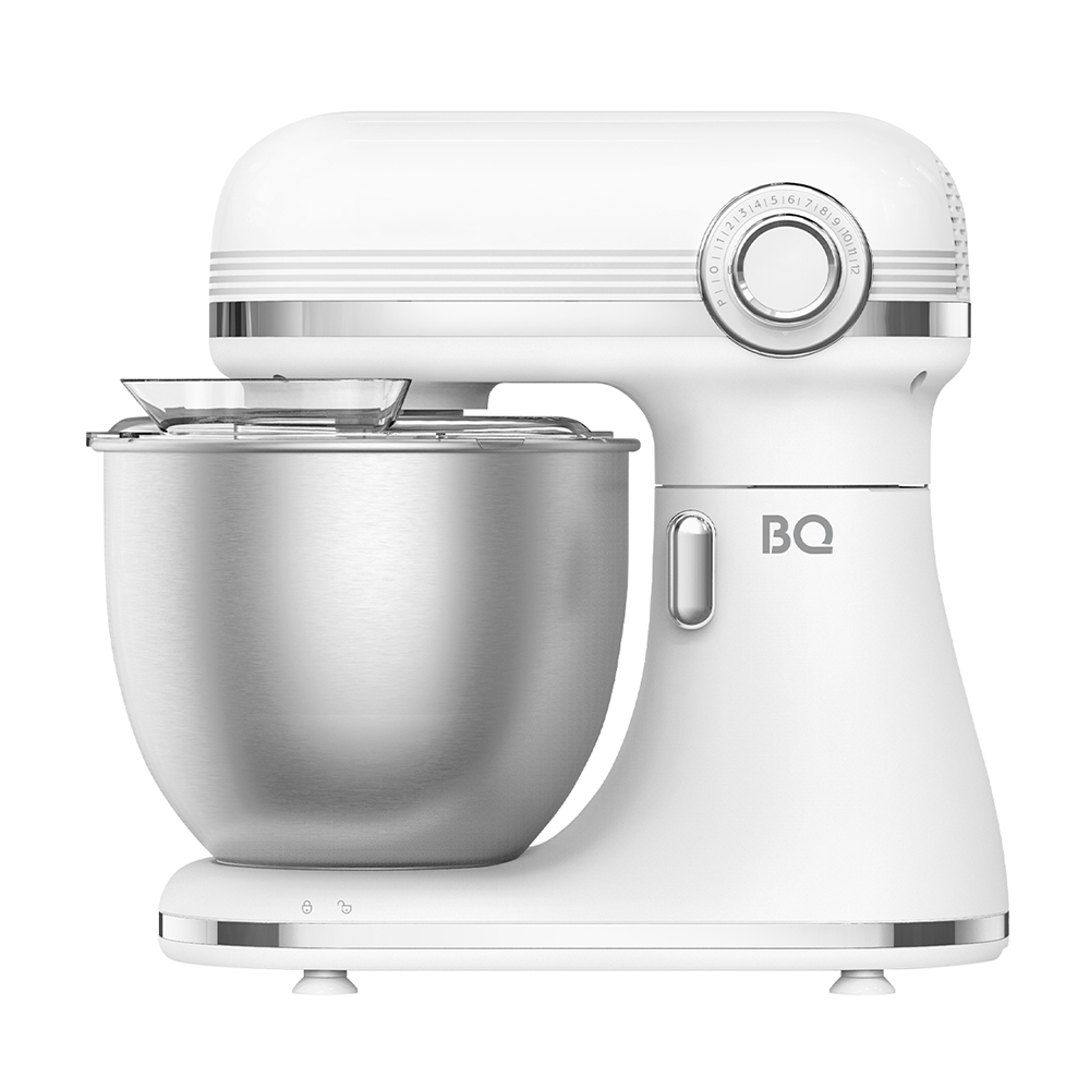 Миксер BQ PM1002 белый, стационарный, 2000 Вт, 7 л, 12 скоростей