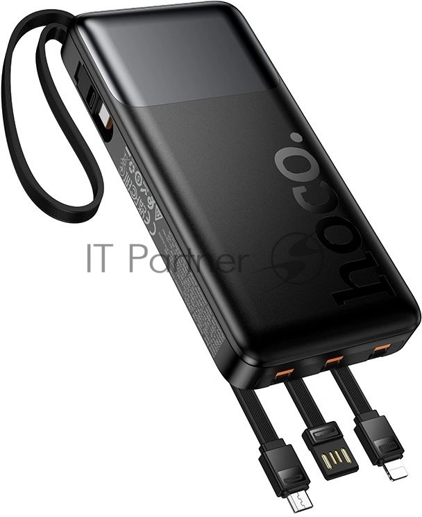 Мобильный аккумулятор Hoco J156 Founder 10000mAh QC3.0/PD3.0 22.5W 3A черный (62277)