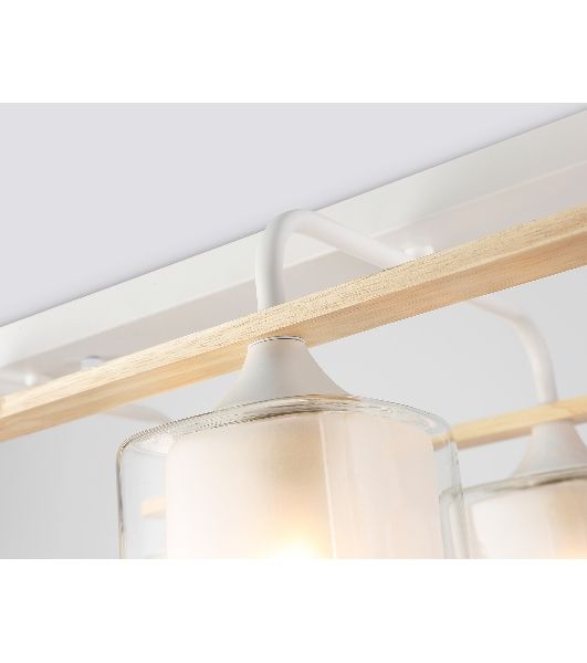 Светильник Ambrella light TR3033247/6 WH/WD белый/дерево E27/6 max 60W 580*340*245