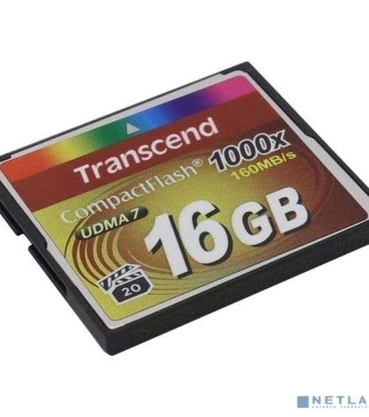 Флеш карта Transcend Ultimate TS16GCF1000/CF (Compact Flash)/16 ГБ/UDMA 7, VPG 65/160 МБ/с