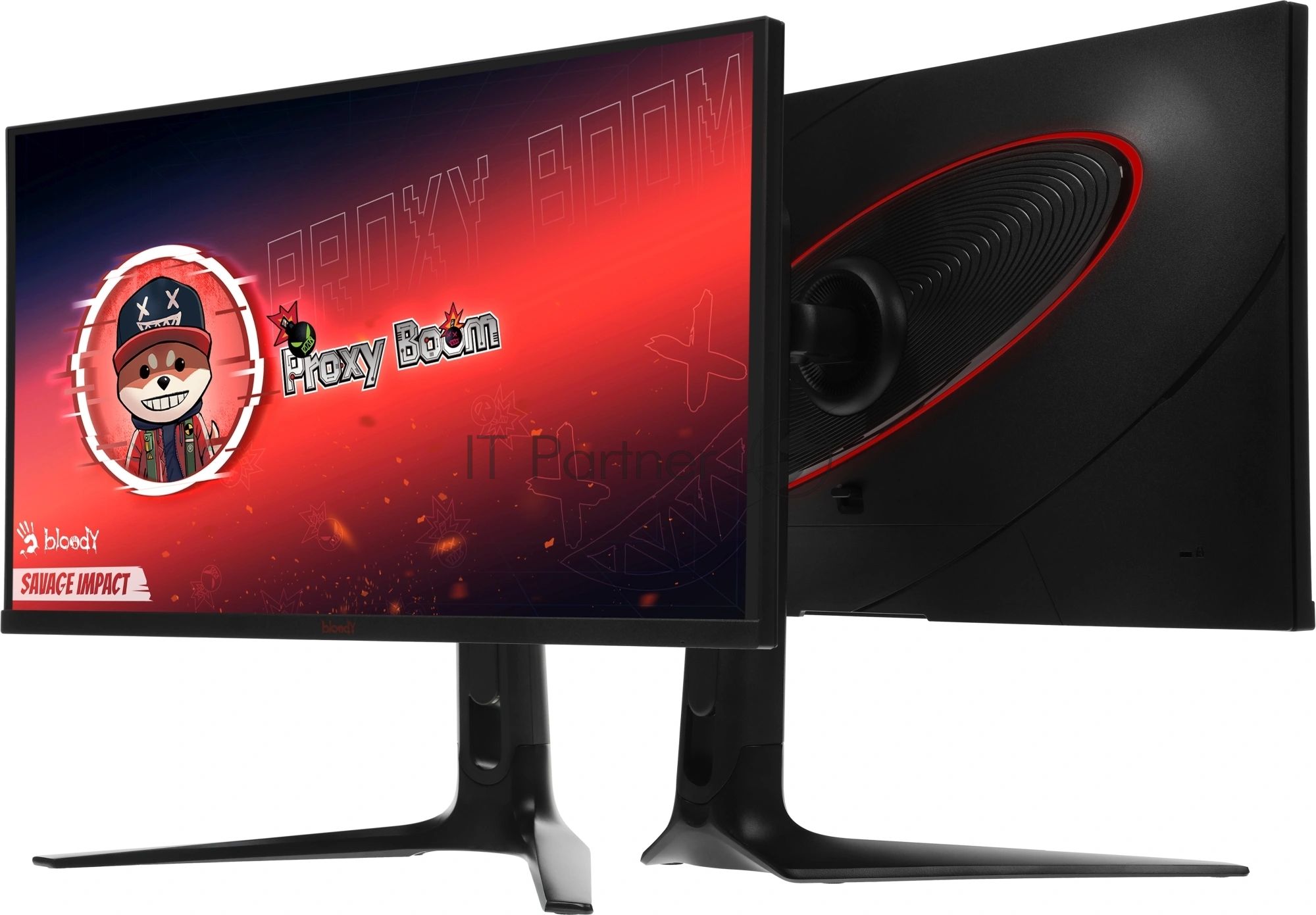 Монитор 27" BLOODY MN272U IPS 3840x2160, 160 Гц, 5 мс, 16:9, 400 кд/м², 2xHDMI, 2xDisplayPort, трехсторонний безрамочный дизайн, Flicker Free, Low Blue Light, HDR10, черный