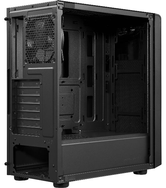 Компьютерный корпус без блока питания Cooler Master Elite 500, 2xUSB3.2, 1x120Fan, w/o PSU, Black, w/o ODD, Window TG left panel, ATX