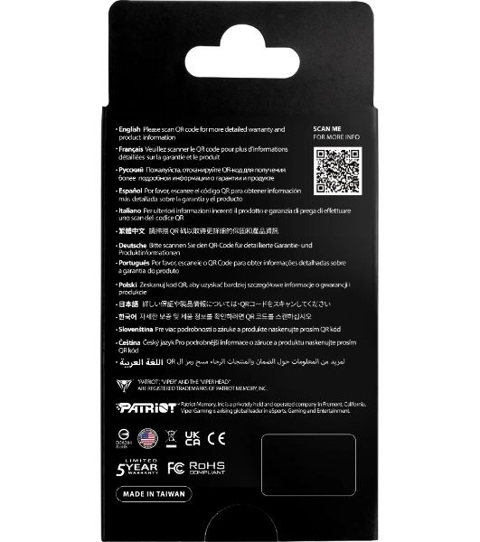 Накопитель SSD PATRIOT M.2 PCIE 2Tb 2280 NVMe PV593P2TbM28H