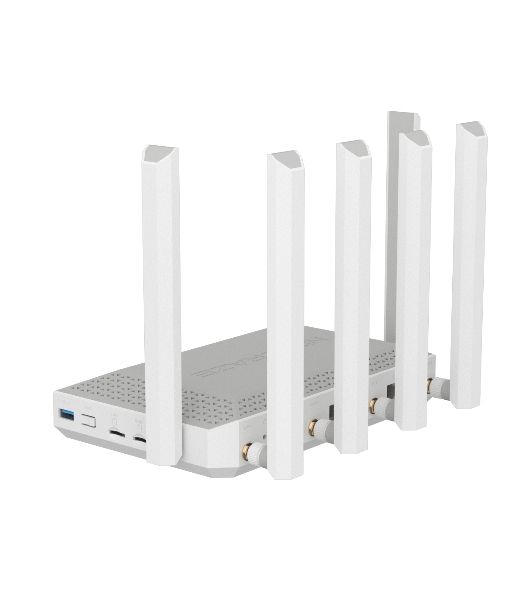 Мультигигабитный интернет-центр Netcraze Hero 5G (NC-4110) с модемом 5G, двумя слотами для SIM-карт, Mesh Wi-Fi 6 AX3000, Smart-коммутатором 1×2.5G и 4×1G, многофункциональными портами USB 3.0 и 2.0