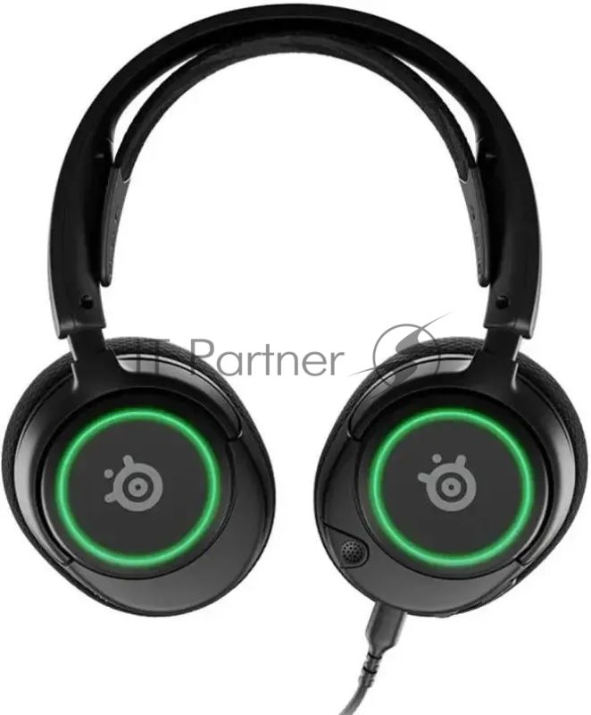 Гарнитура проводная с микрофоном Steelseries Arctis Nova 3 черный 1.2м накладные оголовье (61631)
