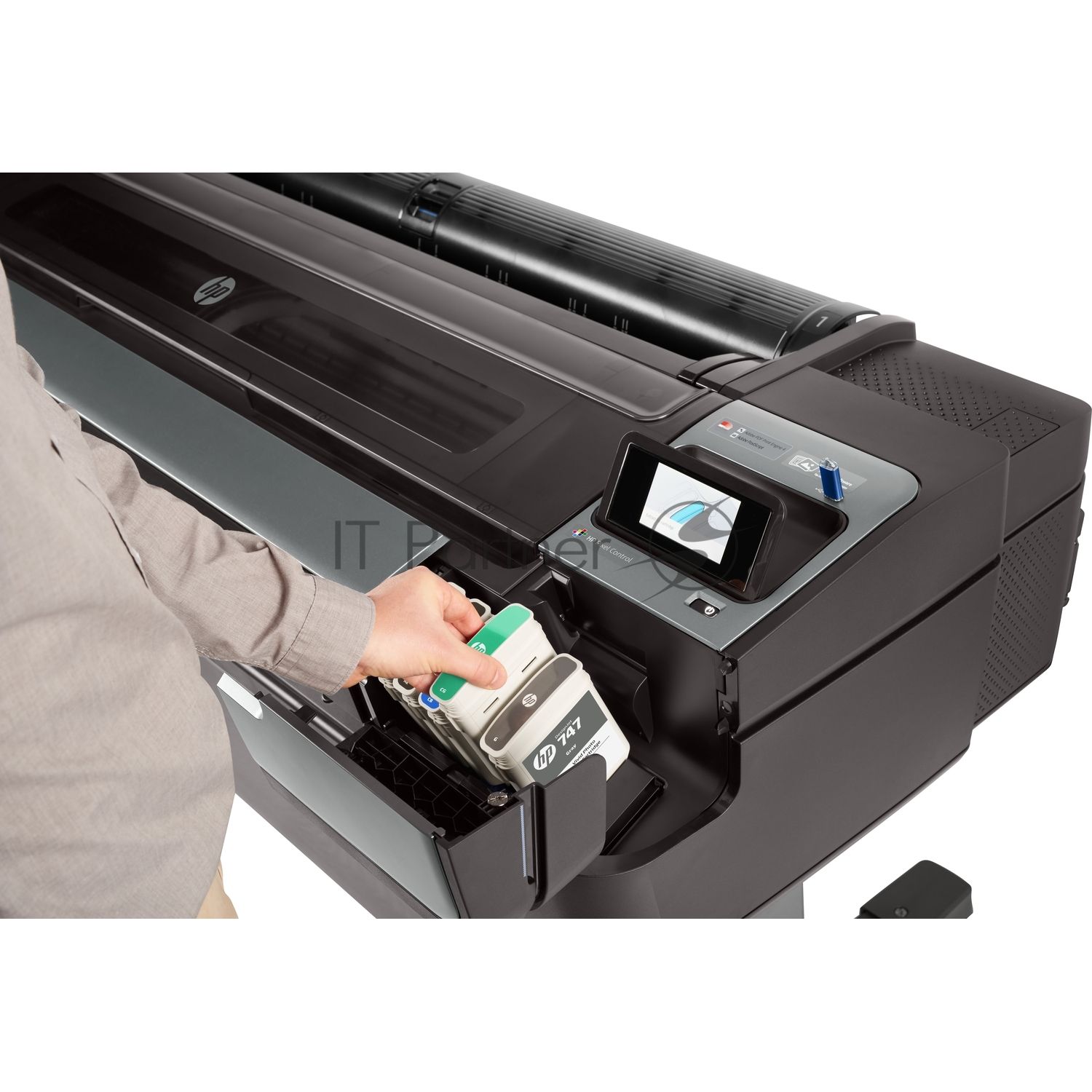 Плоттер HP DesignJet Z9+ PS Printer (44",9 colors, pigment ink, 2400x1200dpi,128 Gb(virtual),500 Gb HDD, GigEth/host USB type-A,stand,single sheet and roll feed,autocutter, PS, 1y warr)