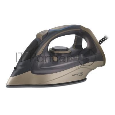 Утюг Coolfort CF-3410 сиреневый/золотистый, 3400 Вт, 45 г/мин, 155 г/мин, 300 мл