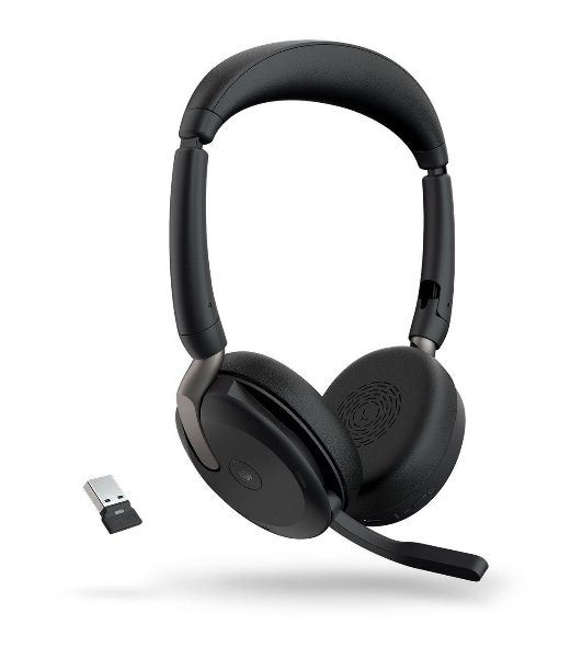 Гарнитура Jabra Evolve2 65 Flex чёрный, беспроводная, Bluetooth, до 32 ч