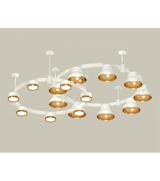 Светильник Ambrella light XR92211110/16 SWH/PYG/CL белый песок/золото желтое полированное/прозрачный GX53