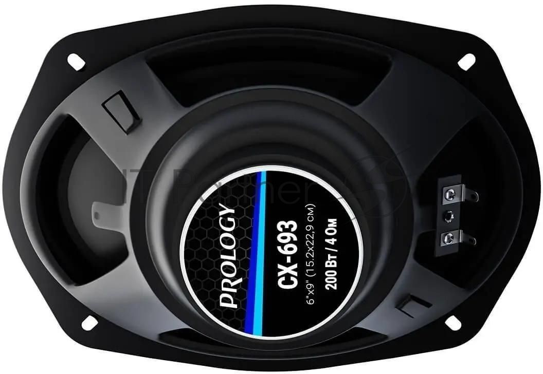 Колонки автомобильные Prology CX-693 200Вт 90дБ 4Ом 15x23см (6x9дюйм) (ком.:2кол.) коаксиальные трехполосные