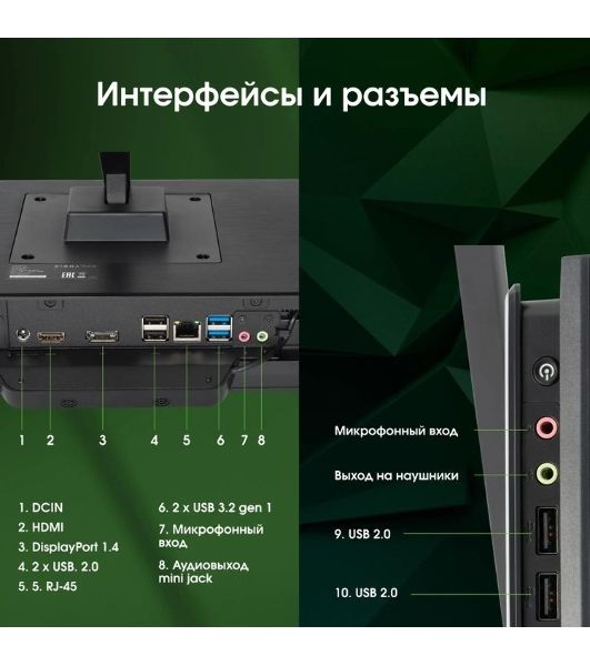 Моноблок Digma Pro Base 23.8" Full HD i3 12100 (3.3) 16Gb SSD512Gb UHDG 730 Windows 11 Pro GbitEth WiFi BT 90W клавиатура мышь Cam черный 1920x1080
