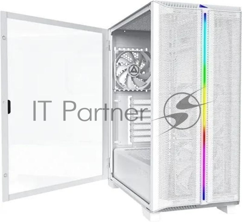 Компьютерный корпус Montech SKY ONE Lite белый без БП ATX 3x120mm 2xUSB3.0 1xUSB3.1 audio bott PSU