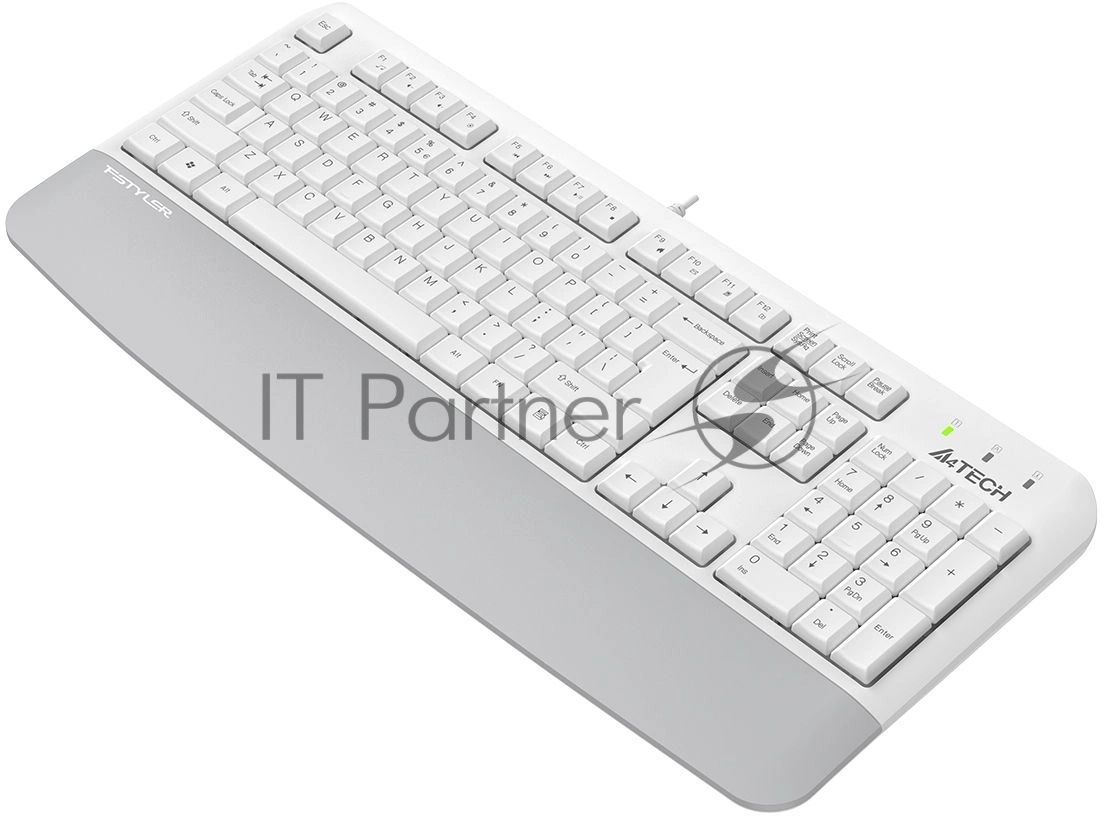 Клавиатура A4Tech Fstyler FK20 проводная, USB Type-A, белый