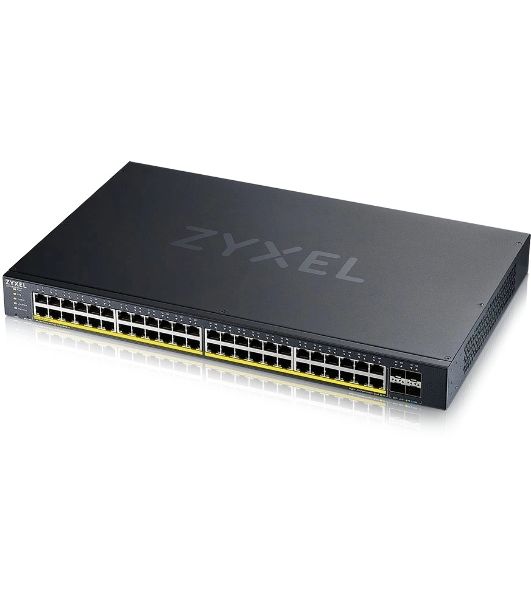 Коммутатор XGS1935-52HP, 52 Port Smart Managed PoE Switch, 48x Gigabit PoE and 4x 10G SFP+, hybrid mode, standalone or NebulaFlex Cloud, 375 Watt PoE