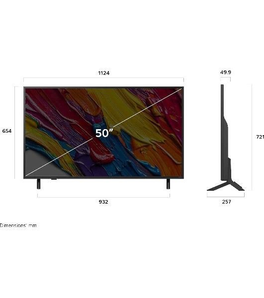 Телевизор LG 50" 50QNED82A6B черный титан Edge LED QNED 4K UHD 120Hz Smart TV 2GB/8GB