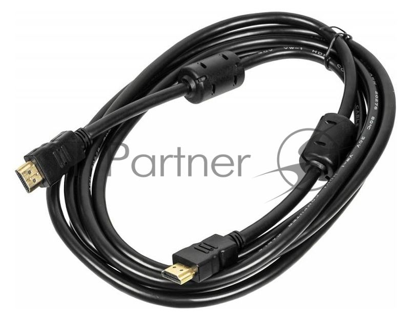 Кабель HDMI Ver.1.4 Blue jack HDMI19 (m)/HDMI19 (m) 3м феррит.кольца Позолоченные контакты