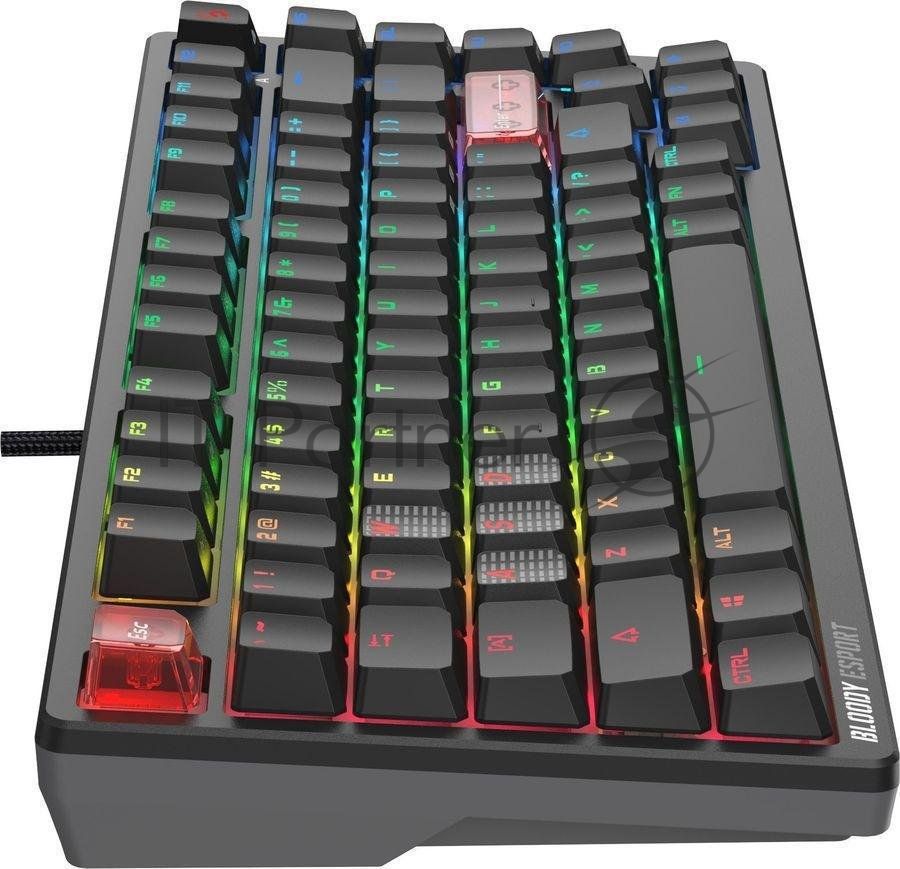 Клавиатура A4Tech Bloody MS76 проводная, USB Type-A, черный