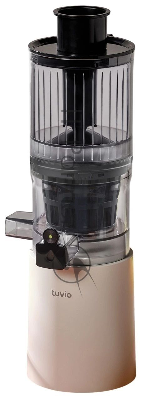 Соковыжималка Tuvio TJ04PM бежевый, шнековая вертикальная, 200 Вт, 600 мл, механическое, реверс