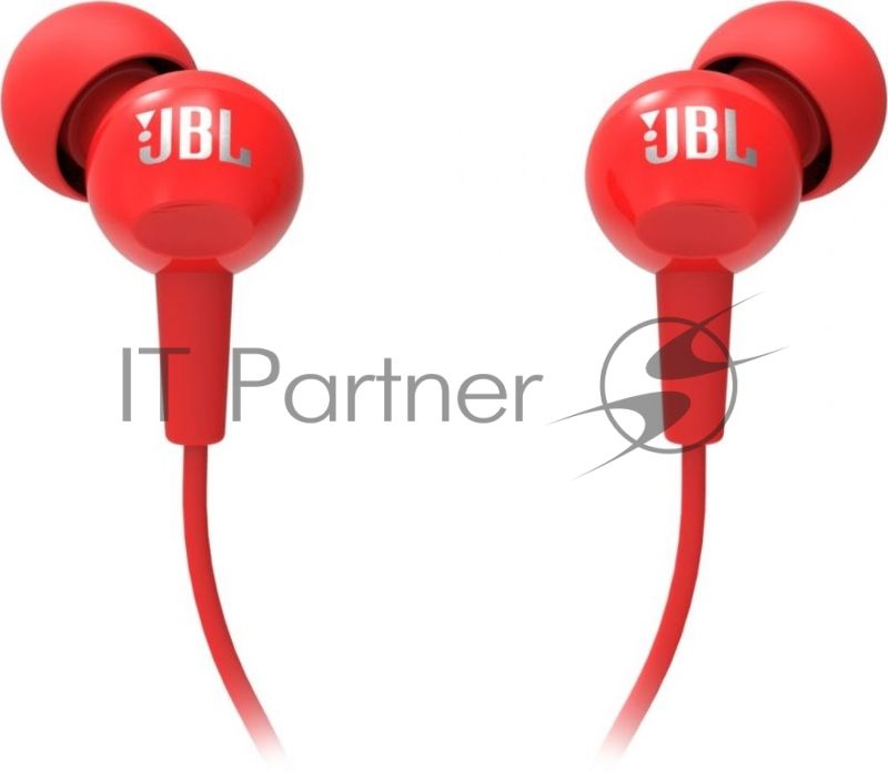 Наушники JBL Гарнитура C100si красный