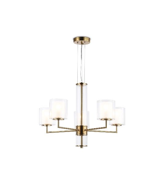 Люстра Ambrella light LH56011/5 BS/FR латунь/белый матовый E14*5 max 40W D640*1260