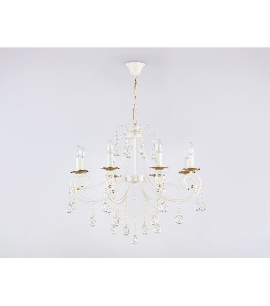 Светильник Ambrella light TR4917/8 WH/GD белый/золото E14/8 max 40W D740*930