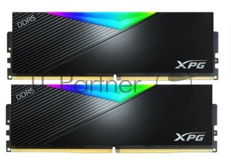 Оперативная память XPG Lancer, DDR5, 64GB (2x32GB), 6400MHz, CL32, DIMM, с радиаторами, RGB, белый