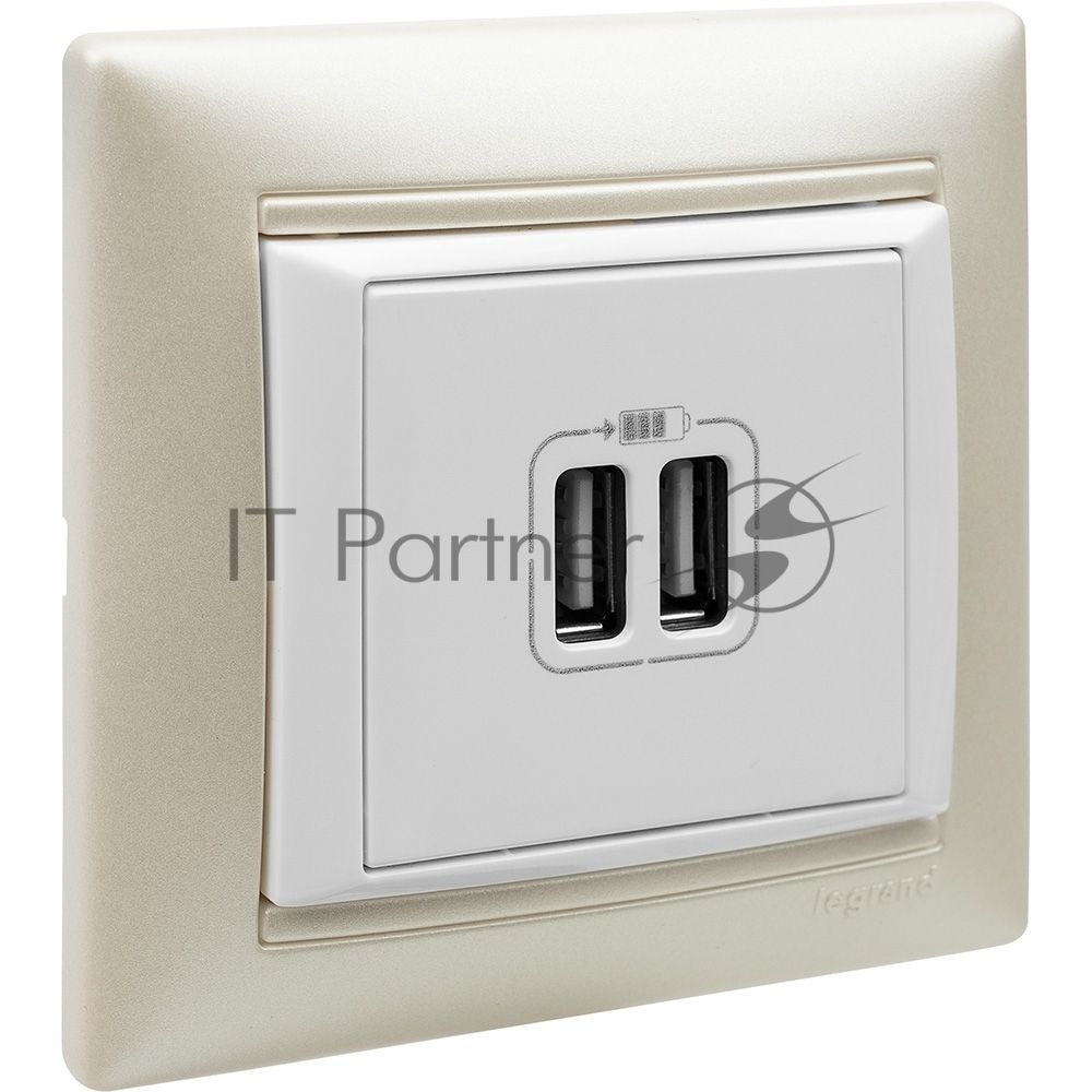 Электроустановочные изделия Legrand Legrand 770491  Рамка 1п Белый/Серебр  Valena