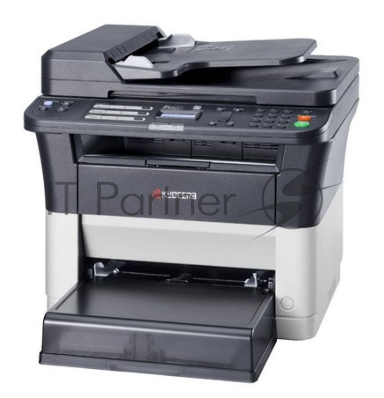 МФУ лазерное Kyocera Ecosys FS-1025MFP (1102M63RU0/1102M63RUV/1102M63RU2/1102M63NX2/1102M63DZ2), A4, ч/б, печ. до 25 стр/мин., скан. до 18 стр/мин. (ч/б) 6 стр/мин. (цвет), 600 x 1800 dpi (печать) 600x600dpi (скан), USB, RJ-45