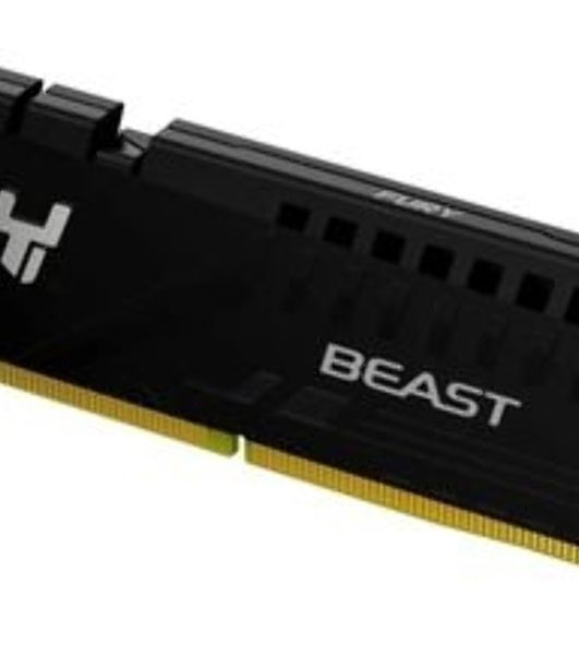Оперативная память Kingston Fury Beast, DDR5, 32GB (1x32GB), 5600 MHz, CL40, с радиатором, чёрный