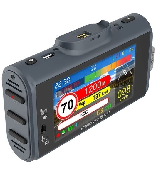 Видеорегистратор Silverstone F1 HYBRID UNO SPORT, 1920x1080, 3", GPS, Wi-Fi, G-сенсор, GPS-информатор