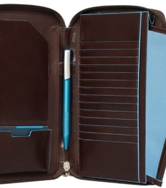 Мультипортмоне Piquadro Blue Square PP3246B2/MO коричневый натур.кожа