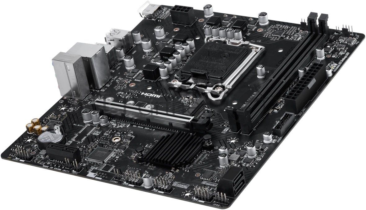 Материнская плата MSI PRO H610M-S DDR4 II, LGA1700, Intel H610, 2xDDR4, 2xSATA, 1xM.2 PCIe 3.0, 1xPCIe 4.0 x16, 1xPCIe 3.0 x1, 1xHDMI, 1x 1Gb LAN, 2xUSB 3.2 Gen1, 4xUSB 2.0, 3x3.5 мм, 7.1, microATX