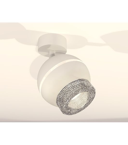 Комплект поворотного светильника Ambrella light XM1101010 SWH/CL белый песок/прозрачный MR16 GU5.3 LED 3W 4200K (A2202, C1101, N7191)
