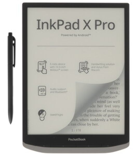 Электронная книга PocketBook Inc Pad X Pro Mist серый (PB1040D-M-WW)