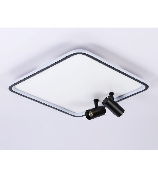 Светильник Ambrella light FL5115/1+2 WH/BK белый/черный 97W 3000K-6400K 480*480*130 (ПДУ ИК)