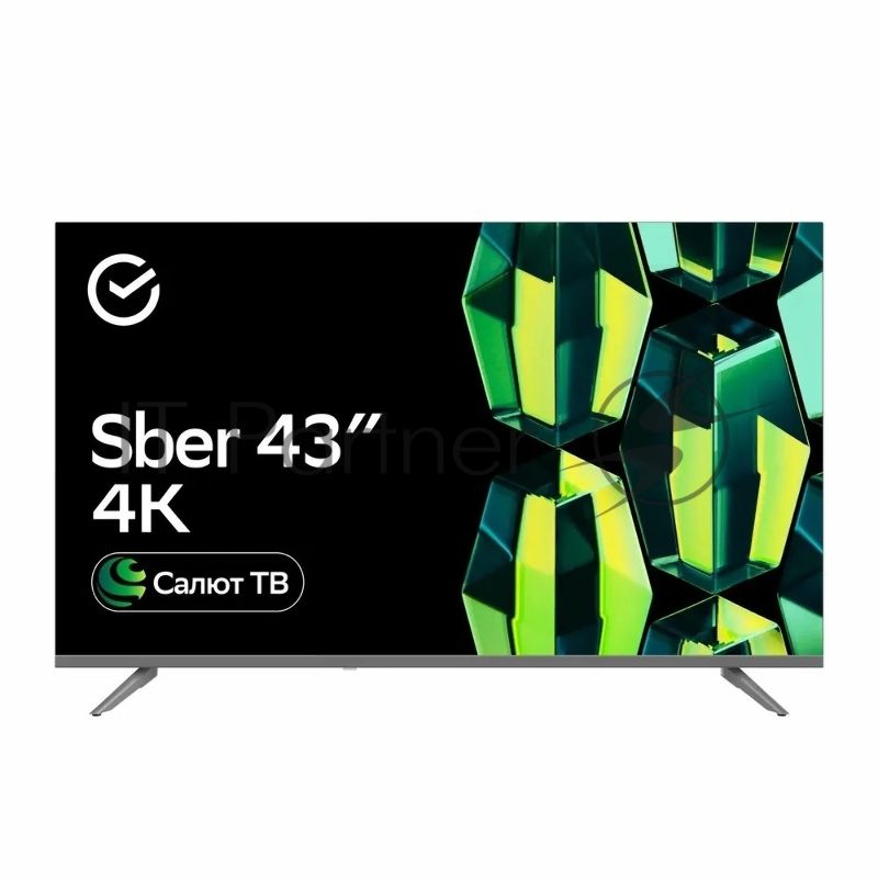 Телевизор Sber 43" 43U4014 серый DLED UHD 60Hz Салют ТВ