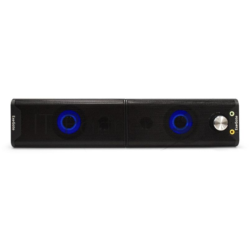 Саундбар-акустическая система 2.0 ExeGate EX289681RUS Accord 280 питание USB, Bluetooth, 2х3Вт (6Вт RMS), 60-20000Гц,черный, RGB подсветка