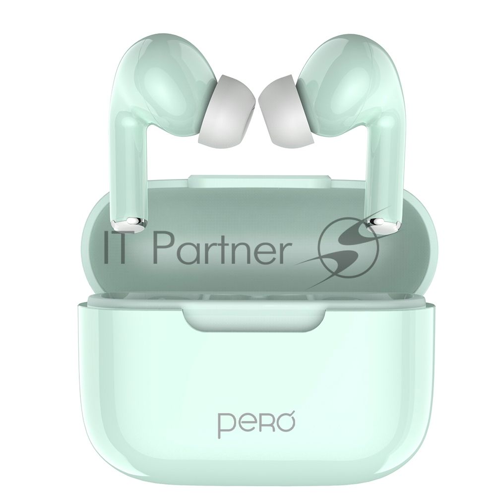 Беспроводные наушники PERO TWS06 COMFORT Light green