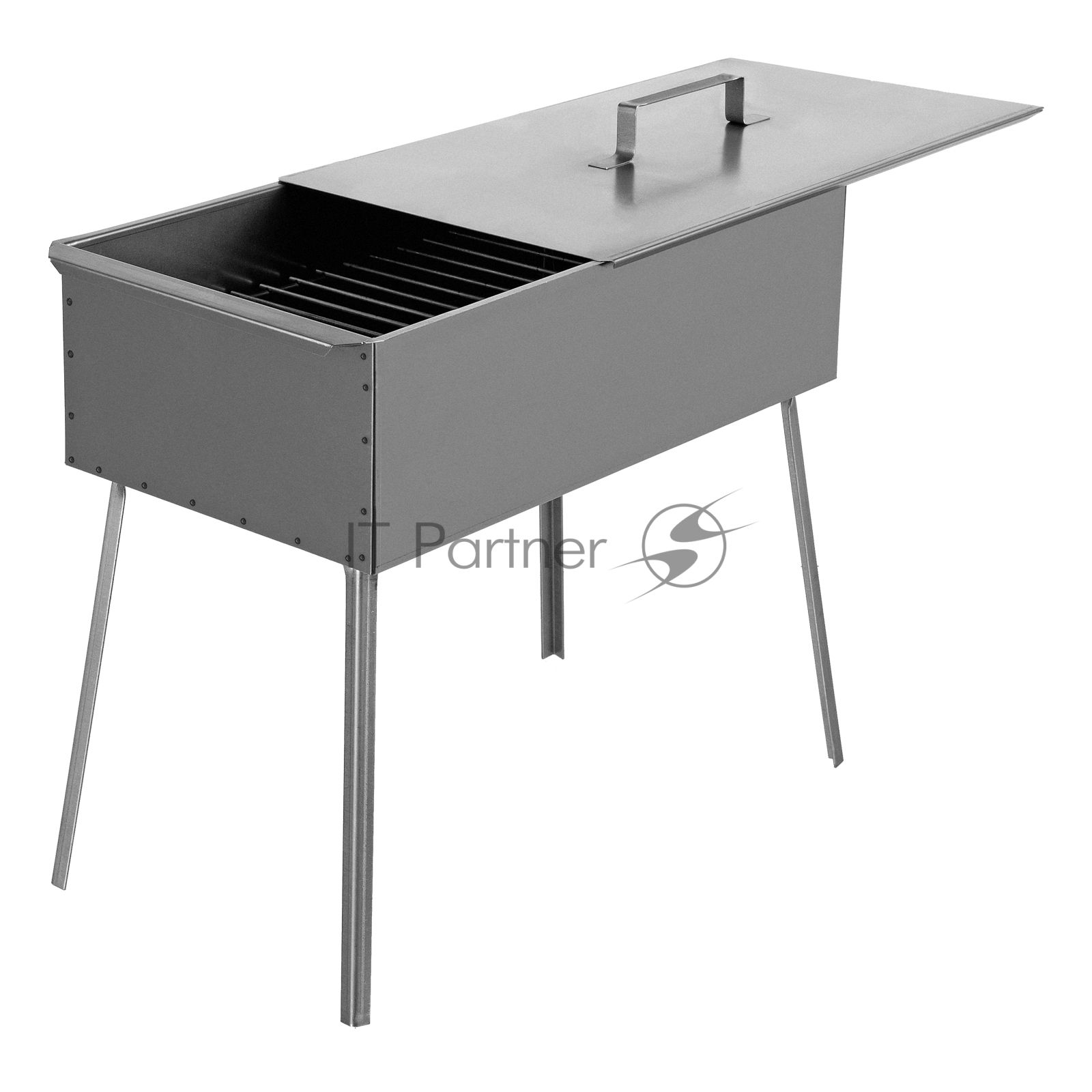 Коптильня Palisad Camping двухъярусная 500x270x175 мм, 0,8 мм, с поддоном, на ножках