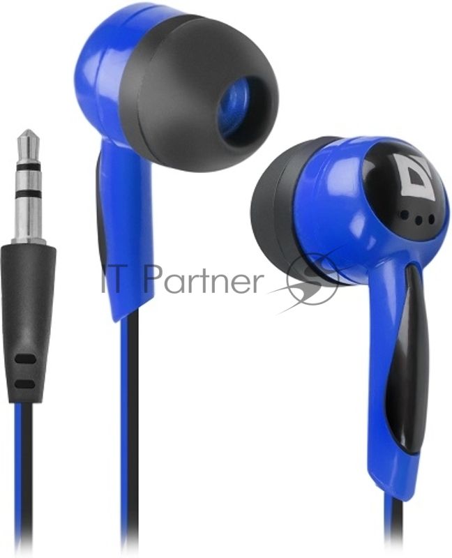 Наушники Defender Basic-604 синий кабель 1,1 м