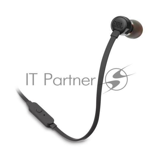 Проводные наушники JBL Tune 110 черный, внутриканальные, Jack 3.5 мм