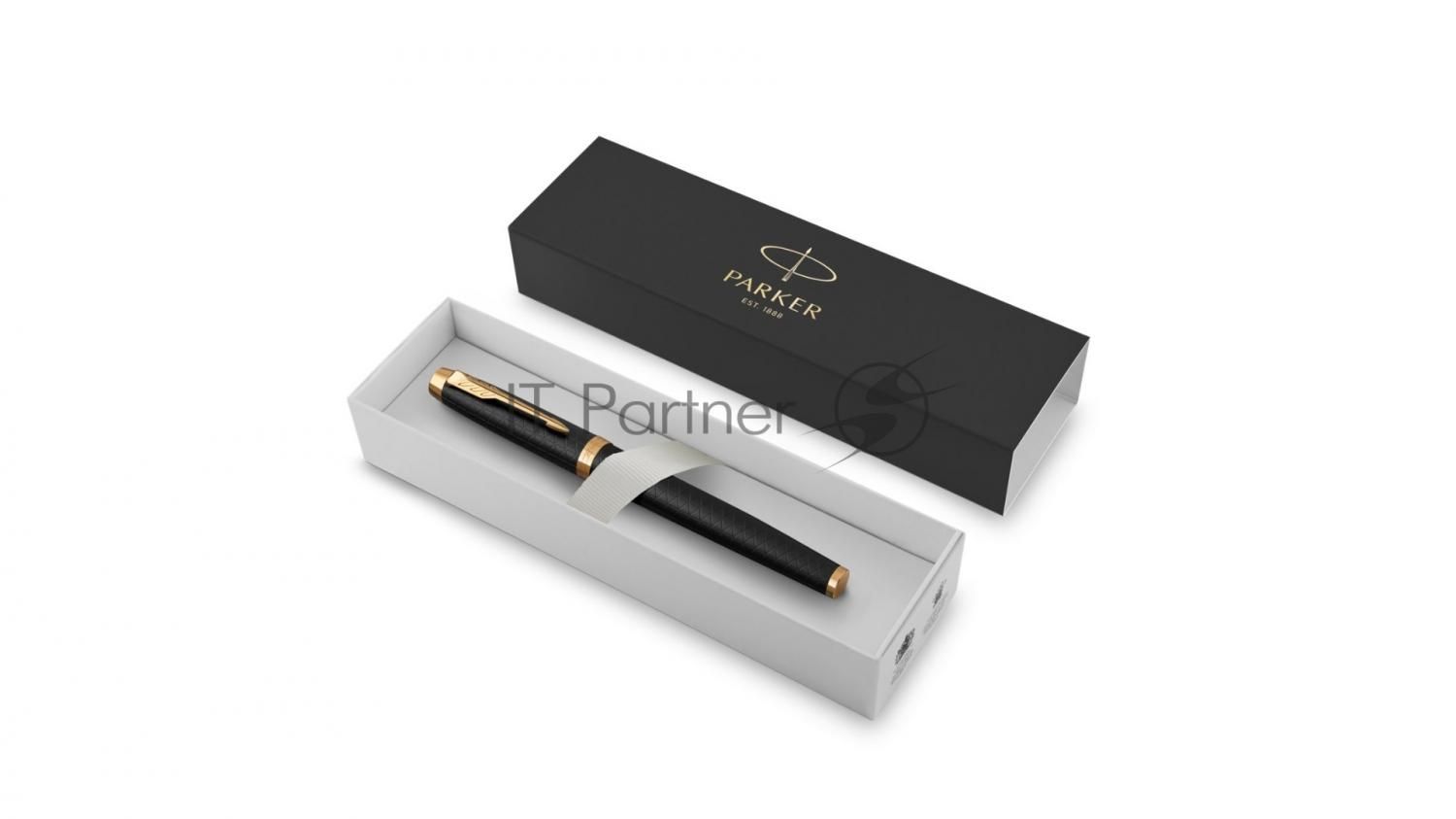 Ручка перьевая Parker IM Premium F323 (CW1931646) Black GT, F, сталь нержавеющая, подарочная коробка
