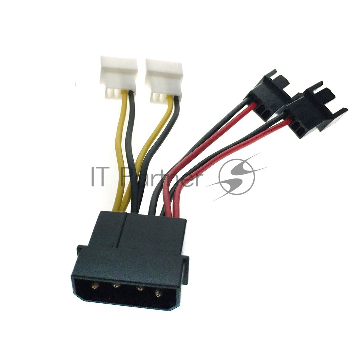 Переходник питания для вентилятора 4pin на 4х3pin Espada E4PINm-4X3pINm