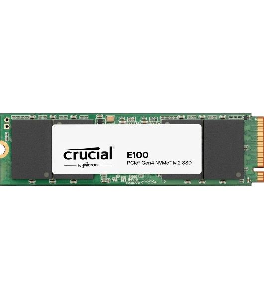 Накопитель SSD Crucial 2Tb E100 M.2 (PCIe 4x4, up to 5000/4000MBs, 3D NAND, NVMe, 100TbW, 22х80мм)