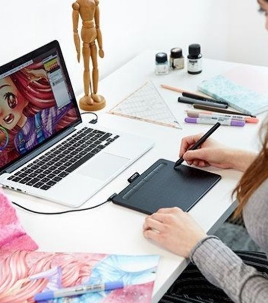 Графический планшет Wacom Intuos S CTL-4100K-N USB черный