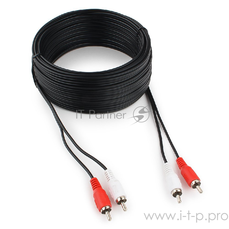 Кабель аудио Cablexpert CCA-2R2R-15M, 2xRCA - 2xRCA, 15м