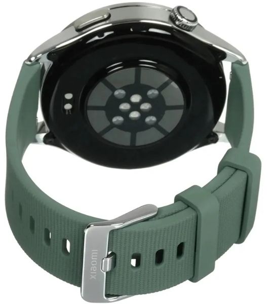 Умные часы Xiaomi Xiaomi Watch 5, 1.54" AMOLED, 5G, USB Type-C, защищённый корпус, серебристый / зеленый