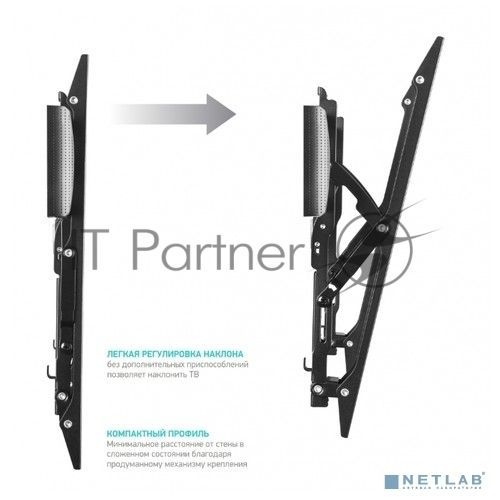 Кронштейн ONKRON TM5 для телевизора 32"-70" наклонный, черный